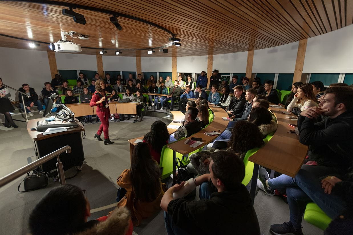 Essex Business School hosts the annual Successful Futures Conference at the Colchester campus where all Essex Business School students from both campuses are invited to attend. Employers from local and city companies attend and host sessions about a high profile theme, a recent theme being Artificial Intelligence (AI). This is an invaluable opportunity open to all Essex students to attend and start thinking about your future careers and the paths they may take.