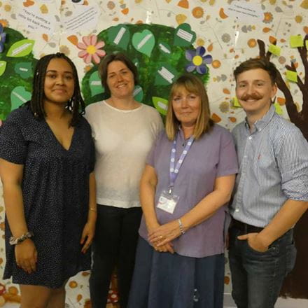 Eilish Peters, Dr Alix Green, Louise Willsher and Tom Bacon
