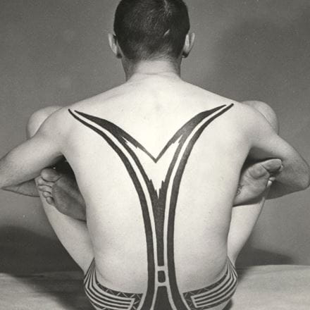 Flame from the Earth tattoo, by Davy Jones, on Fakir Musafar, c.1964, courtesy of Yale University Press