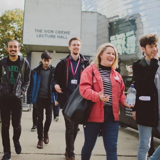 students at ivor crewe lecture hall