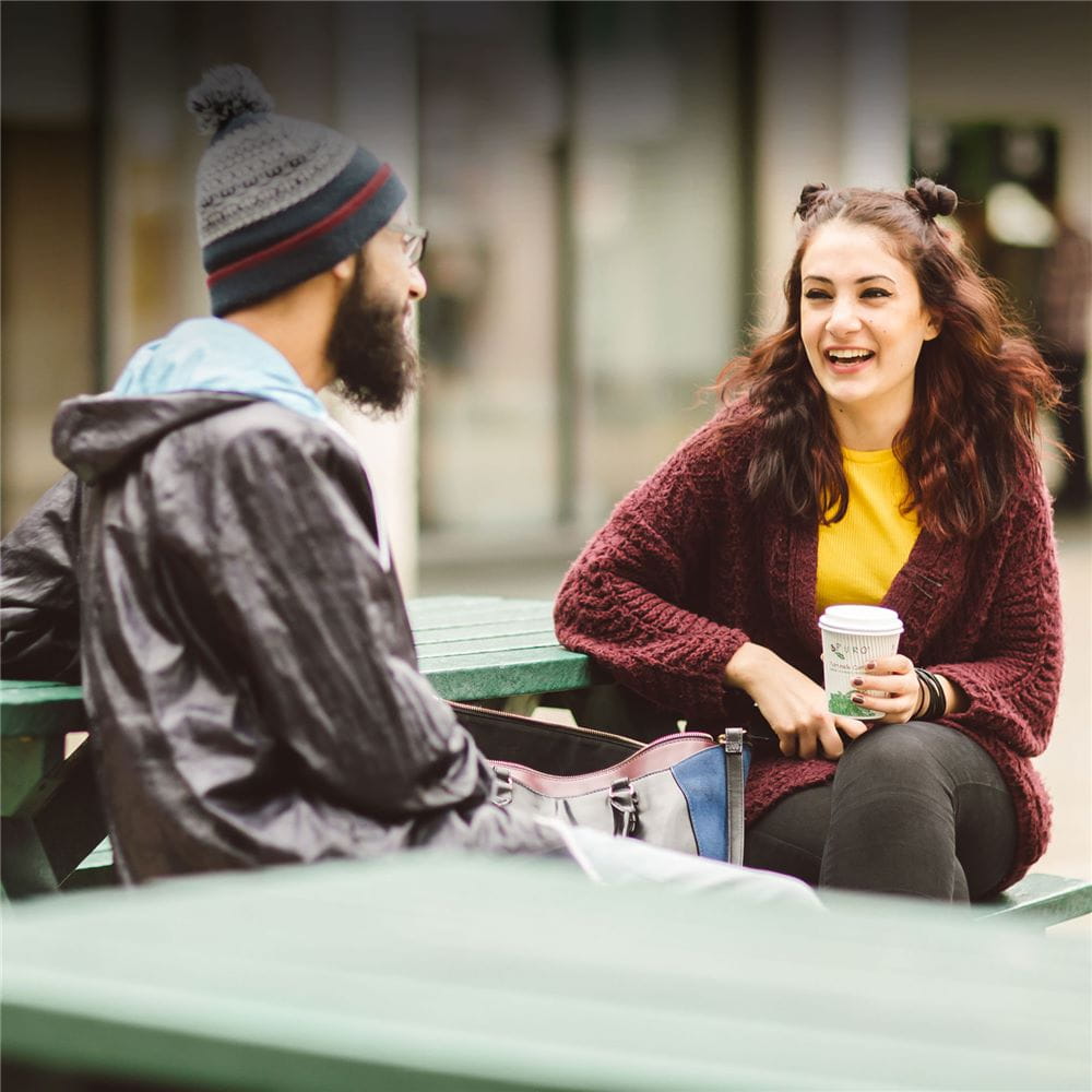 Students chatting